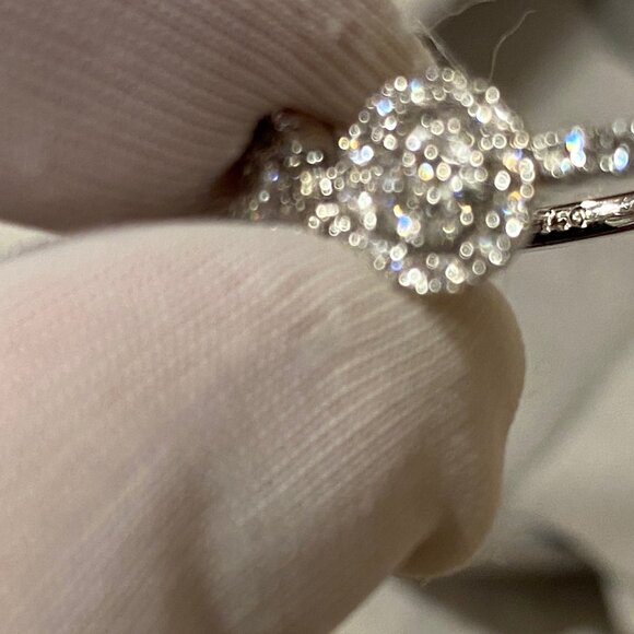 Gorgeous Bony Levy Diamonds Ring 18K Solid White Gold Size 7 Weight 5.6gr EUC - Picture 7 of 10